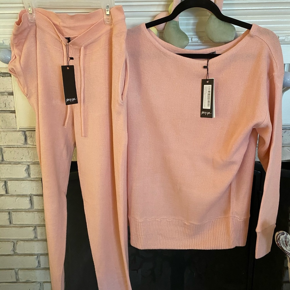 NASTY GAL WEEKEND LOUNGE JOGGER SET SIZE 12 - Picture 2 of 10